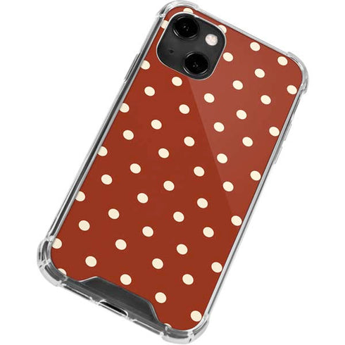 Neutral Polka Dots iPhone 14 Clear Case