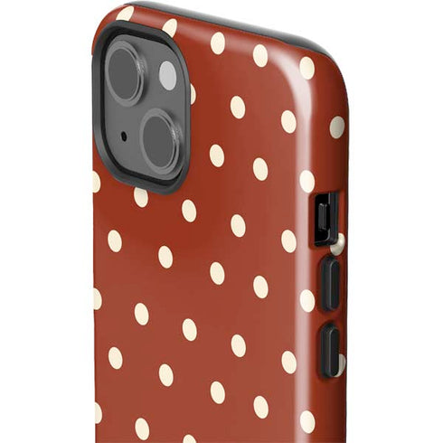 Neutral Polka Dots iPhone 15 Plus Impact Case