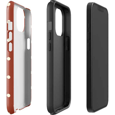 Neutral Polka Dots iPhone 15 Plus Impact Case