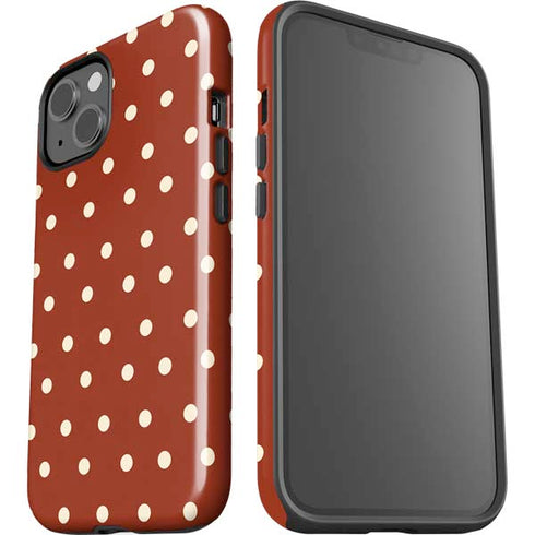 Neutral Polka Dots iPhone 15 Plus Impact Case