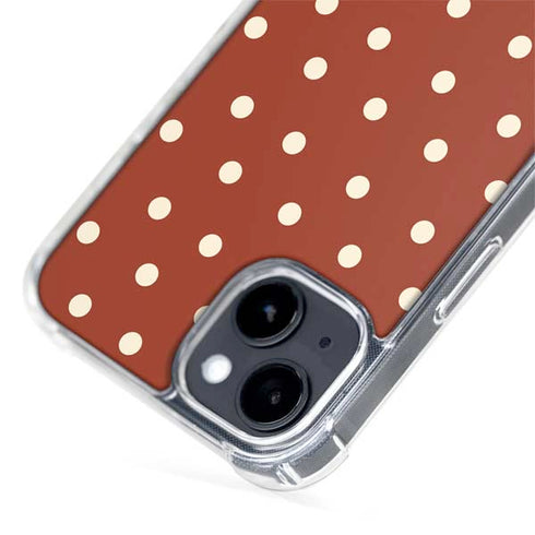 Neutral Polka Dots iPhone 14 Plus MagSafe Case