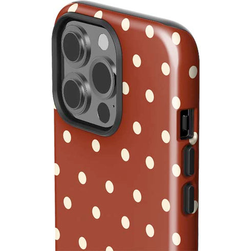 Neutral Polka Dots iPhone 15 Pro Impact Case