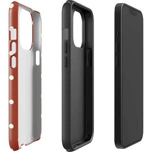 Neutral Polka Dots iPhone 15 Pro Impact Case