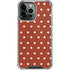 Neutral Polka Dots iPhone 15 Pro Max Clear Case