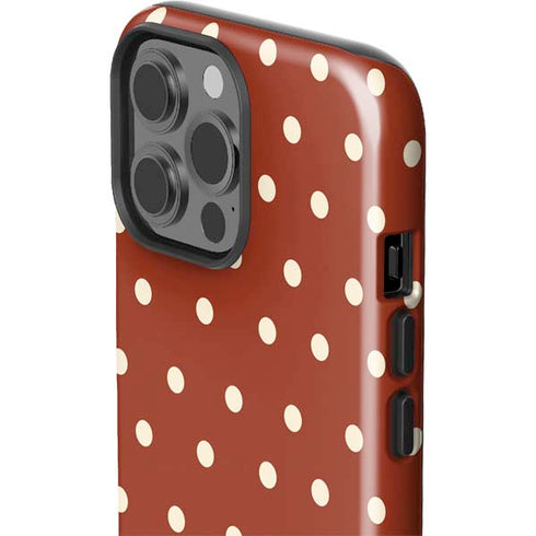 Neutral Polka Dots iPhone 15 Pro Max Impact Case
