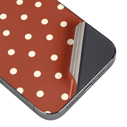 Neutral Polka Dots iPhone 14 Pro Max Skin
