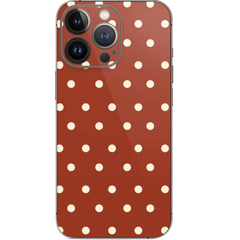 Neutral Polka Dots iPhone 14 Pro Skin