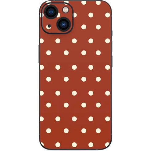 Neutral Polka Dots iPhone 14 Skin