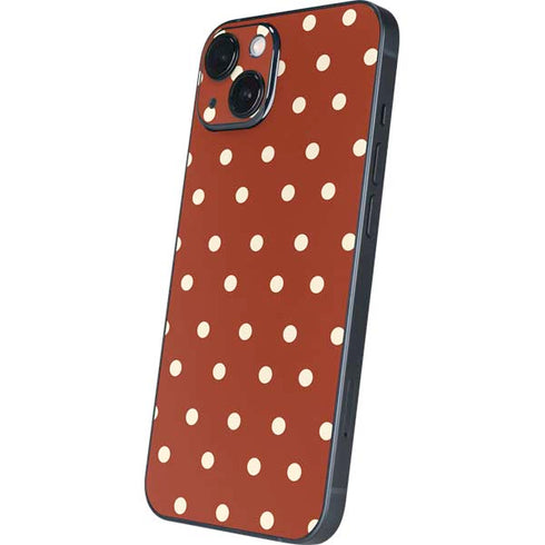 Neutral Polka Dots iPhone 14 Skin