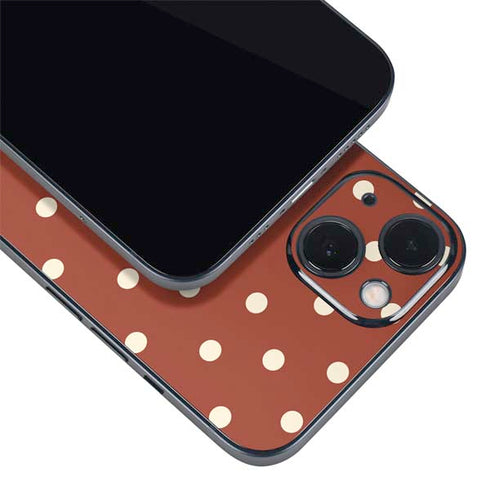 Neutral Polka Dots iPhone 14 Skin