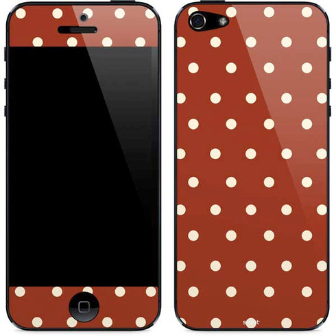 Neutral Polka Dots iPhone 5/5s/5SE Skin