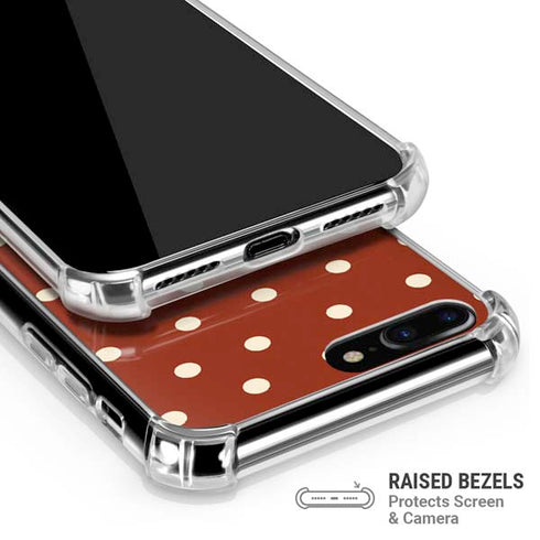 Neutral Polka Dots iPhone 7/8 Plus Clear Case