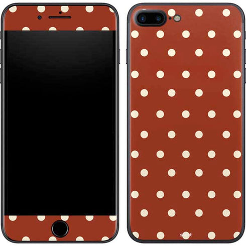 Neutral Polka Dots iPhone 7 Plus Skin