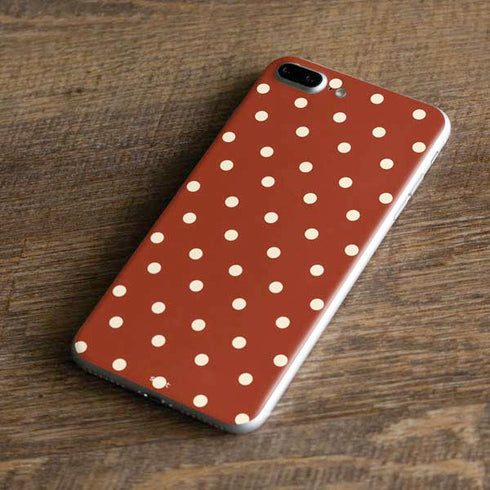 Neutral Polka Dots iPhone 7 Plus Skin