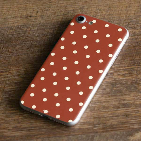 Neutral Polka Dots iPhone 7 Skin
