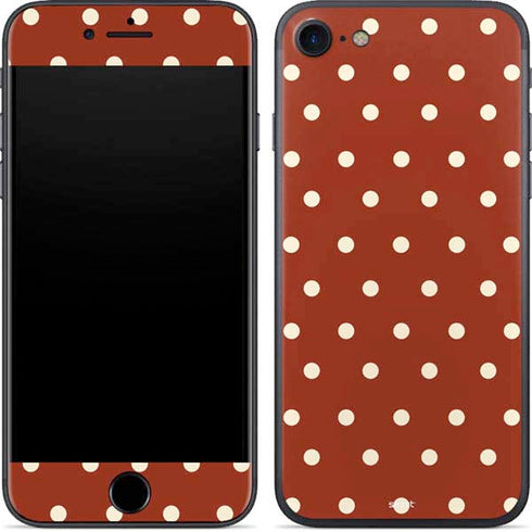 Neutral Polka Dots iPhone 8 Skin