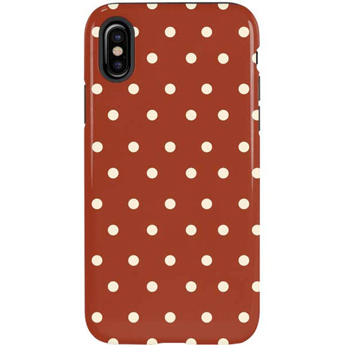 Neutral Polka Dots iPhone X Pro Case