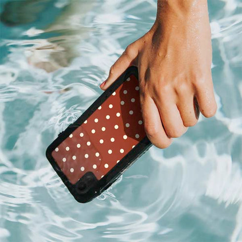 Neutral Polka Dots iPhone XR Waterproof Case