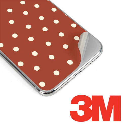 Neutral Polka Dots iPhone XS Max Skin