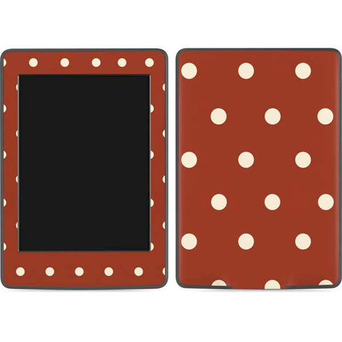 Neutral Polka Dots Amazon Kindle Skin