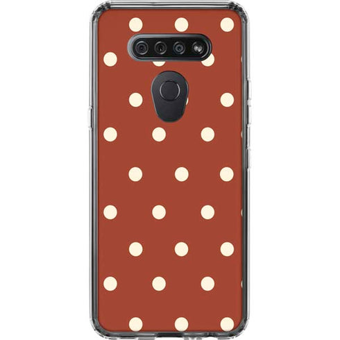 Neutral Polka Dots LG K51/Q51 Clear Case