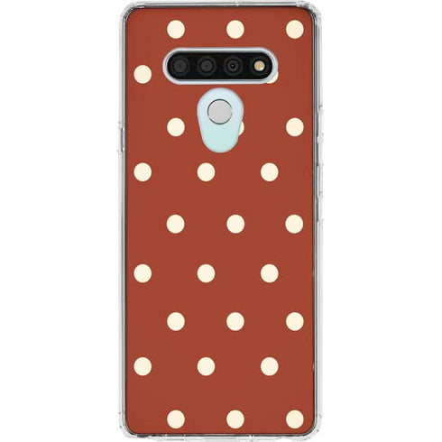 Neutral Polka Dots LG Stylo 6 Clear Case