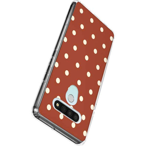 Neutral Polka Dots LG Stylo 6 Clear Case