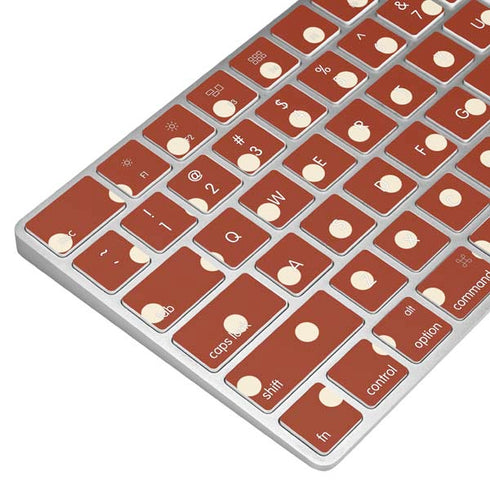 Neutral Polka Dots Magic Keyboard Skin
