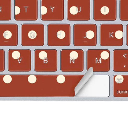Neutral Polka Dots Magic Keyboard Skin