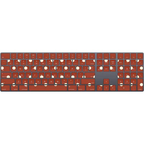 Neutral Polka Dots Magic Keyboard with Numeric Keypad Skin