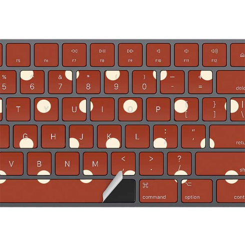 Neutral Polka Dots Magic Keyboard with Numeric Keypad Skin