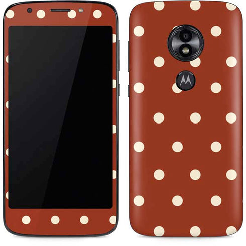 Neutral Polka Dots Moto E5 Play Skin