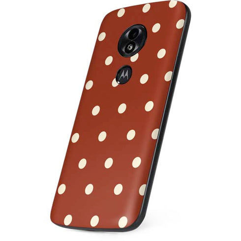 Neutral Polka Dots Moto E5 Play Skin