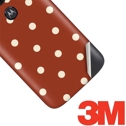 Neutral Polka Dots Moto E5 Play Skin