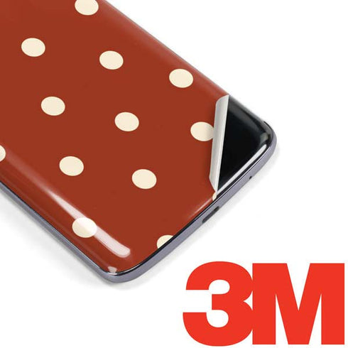 Neutral Polka Dots Moto E5 Plus Skin