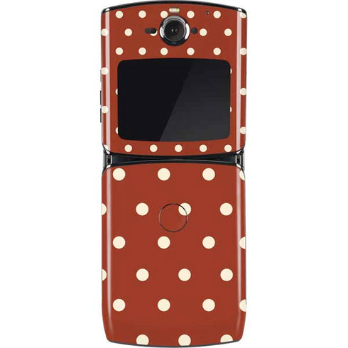 Neutral Polka Dots Motorola RAZR Skin