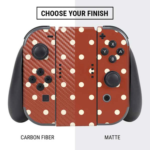 Neutral Polka Dots Nintendo Switch Bundle Skin