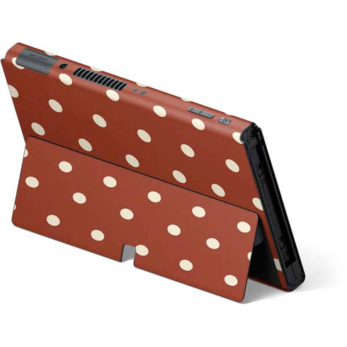 Neutral Polka Dots Nintendo Switch OLED (2021) Skin
