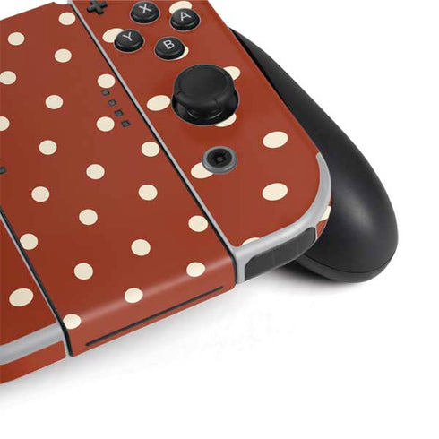 Neutral Polka Dots Nintendo Switch OLED (2021) Skin