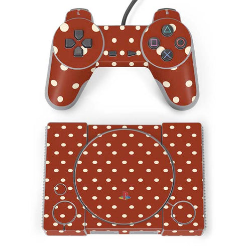 Neutral Polka Dots PlayStation Classic Bundle Skin