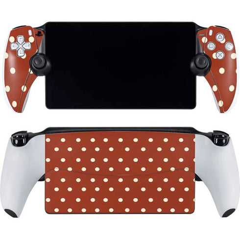 Neutral Polka Dots PlayStation Portal Remote Player Skin