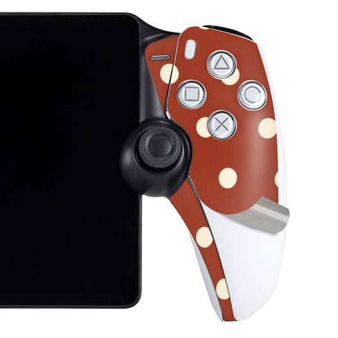 Neutral Polka Dots PlayStation Portal Remote Player Skin