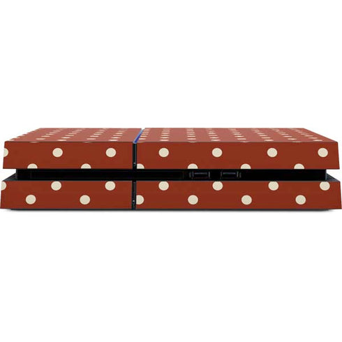 Neutral Polka Dots PS4 Console Skin