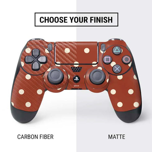 Neutral Polka Dots PS4 Controller Skin
