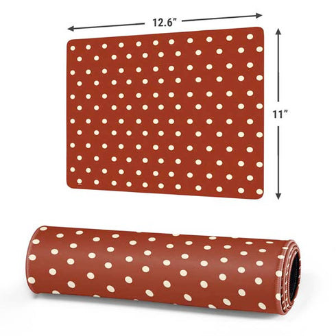 Neutral Polka Dots Gaming Mouse Pad