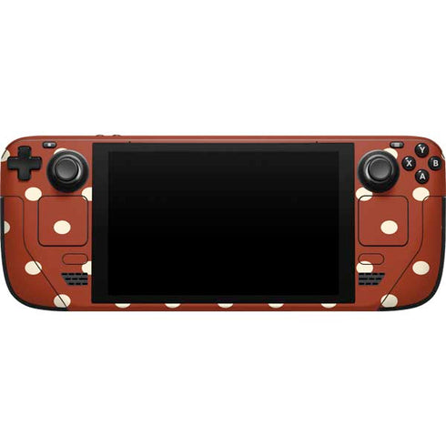 Neutral Polka Dots Steam Deck Handheld Gaming Computer Skin