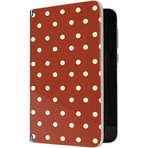 Neutral Polka Dots Surface Duo Skin