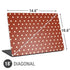 Neutral Polka Dots Universal Laptop 18in (14.6 x 10.6in) Skin