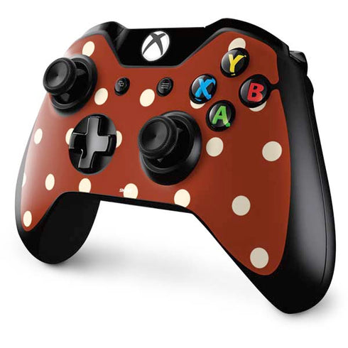 Neutral Polka Dots Xbox One Controller Skin