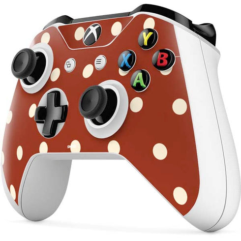 Neutral Polka Dots Xbox One S Controller Skin
